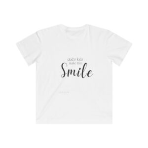 GOD’S KIDS MAKE HIM SMILE -Kids Fine Jersey Tee-