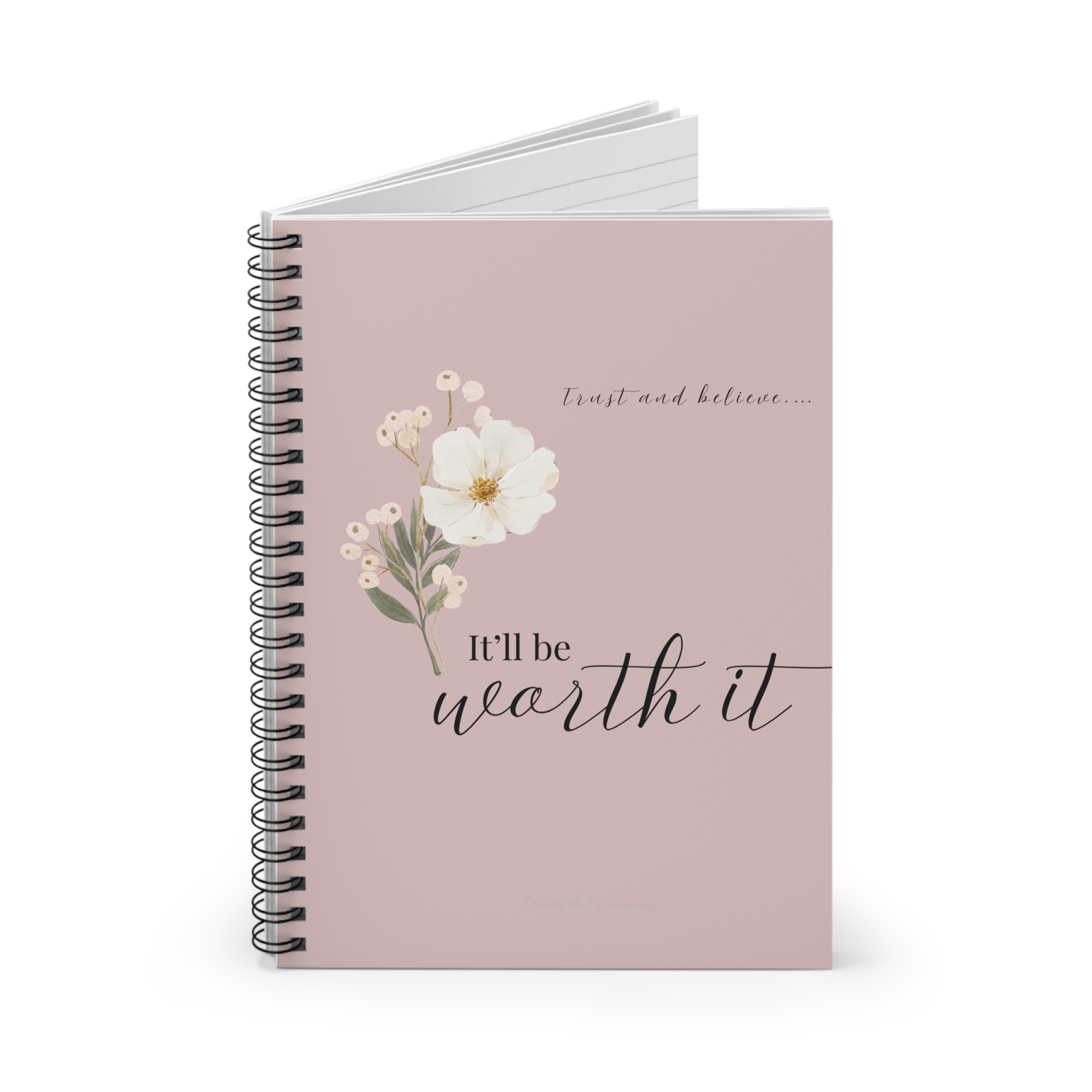It’ll be worth it- Inspirational Spiral Notebook – 'It'll Be Worth It' - Image 2