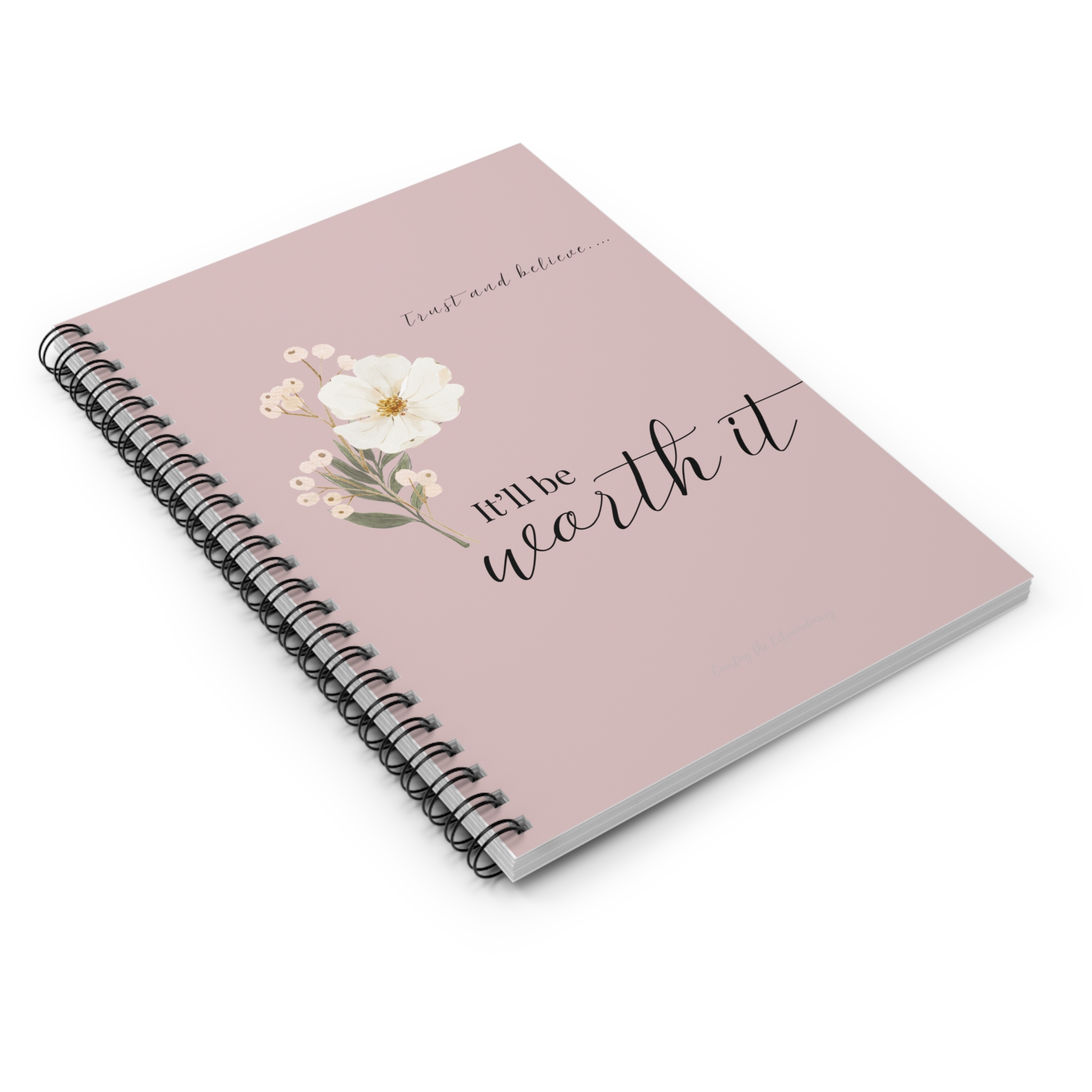 It’ll be worth it- Inspirational Spiral Notebook – 'It'll Be Worth It' - Image 3