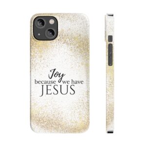 Slim Phone Cases - Joyful Gold iPhone Case, Religious Christian Phone Cover, Inspirational Faith Bible Verse Mobile Protection, Christian