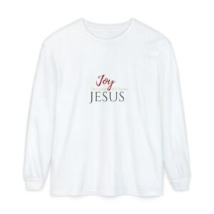 Christmas Joy Because We Have Jesus Long Sleeve T-Shirt | Christian Holiday